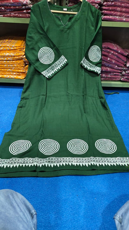 Floral Charm Kurti Set