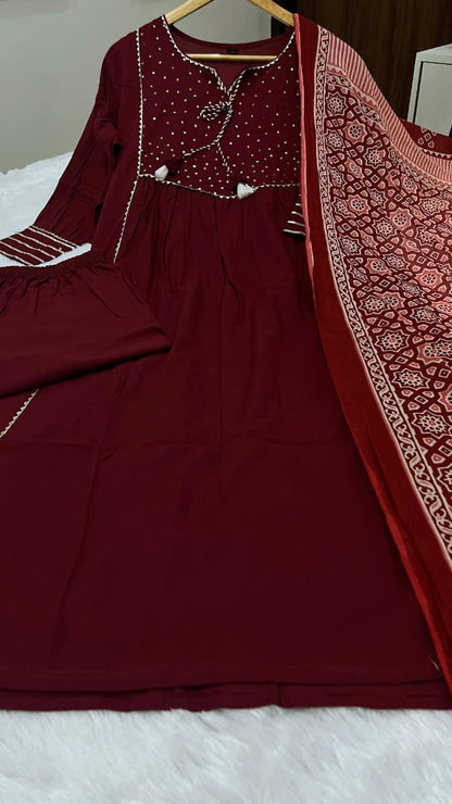 Pure Fine Cotton Suit Set