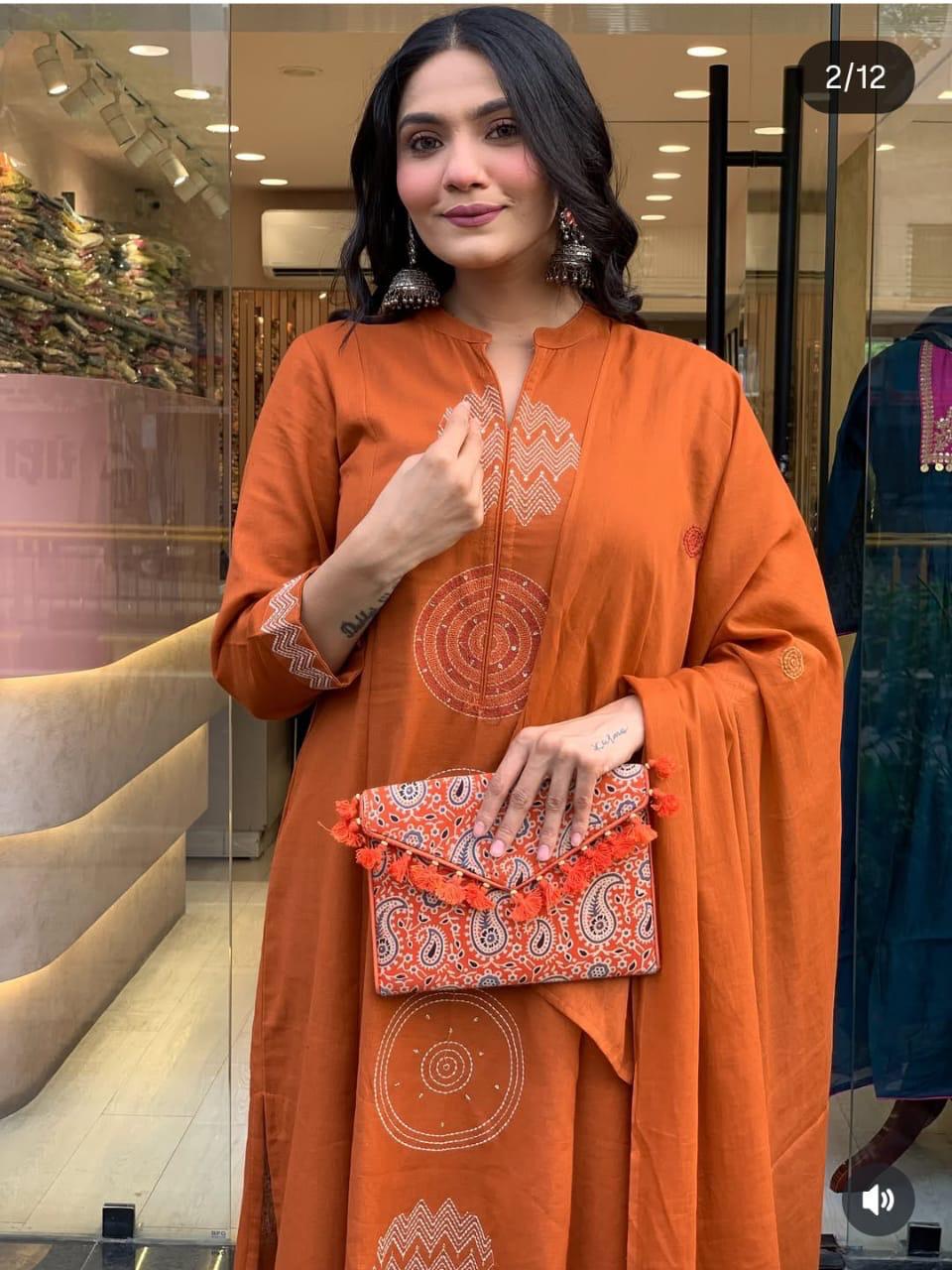 Timeless Elegance – Kurta with Palazzo & Dupatta