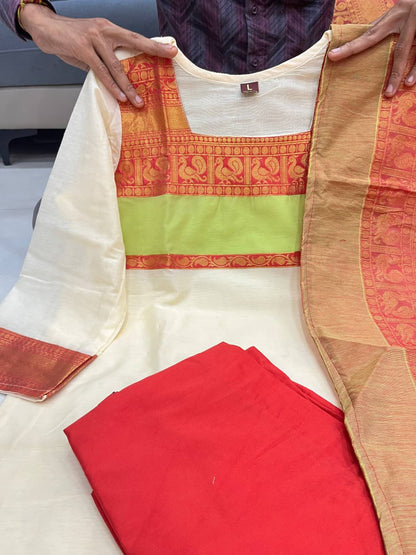 Exquisite Kanchi Cotton Suit Set