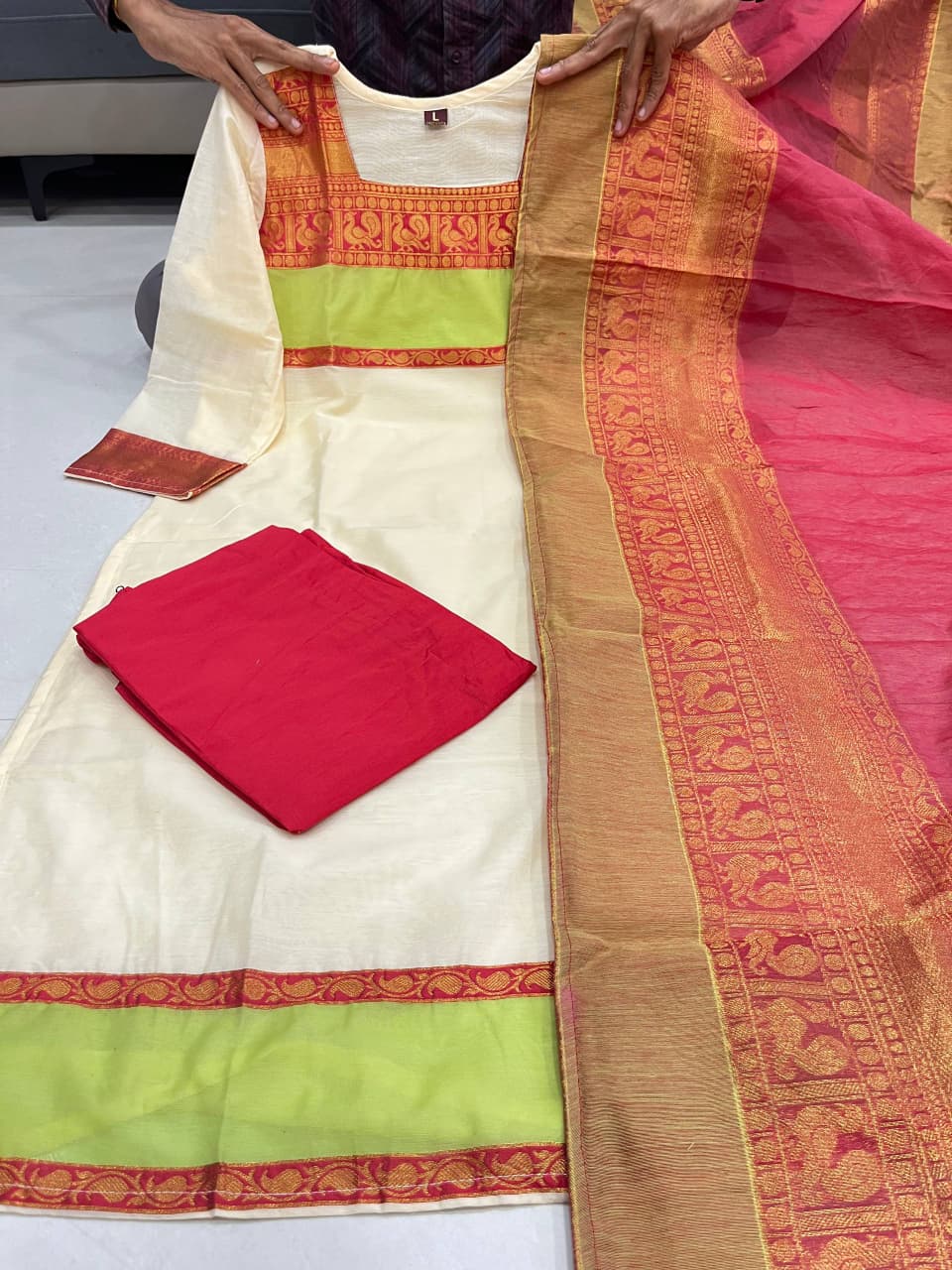 Exquisite Kanchi Cotton Suit Set