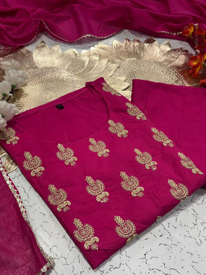 Gulbahaar Elegance Cotton Suit