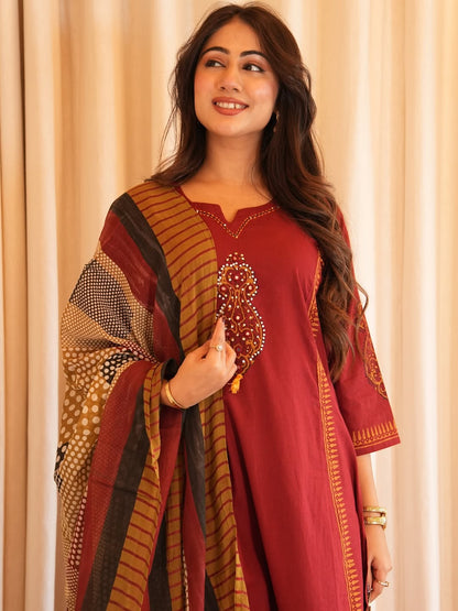 Premium Heavy Cotton Ethnic Set