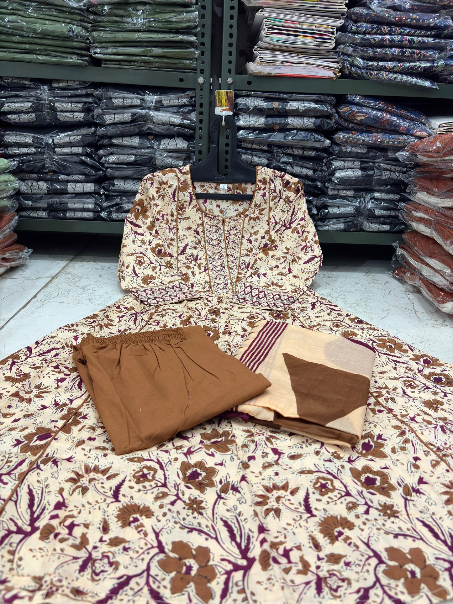 Elegant Flared Anarkali kurta set