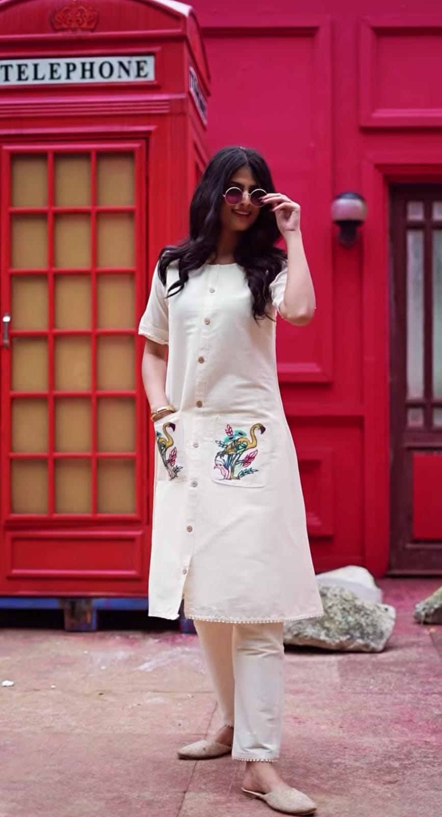 Beautiful A-line Cotton kurta set