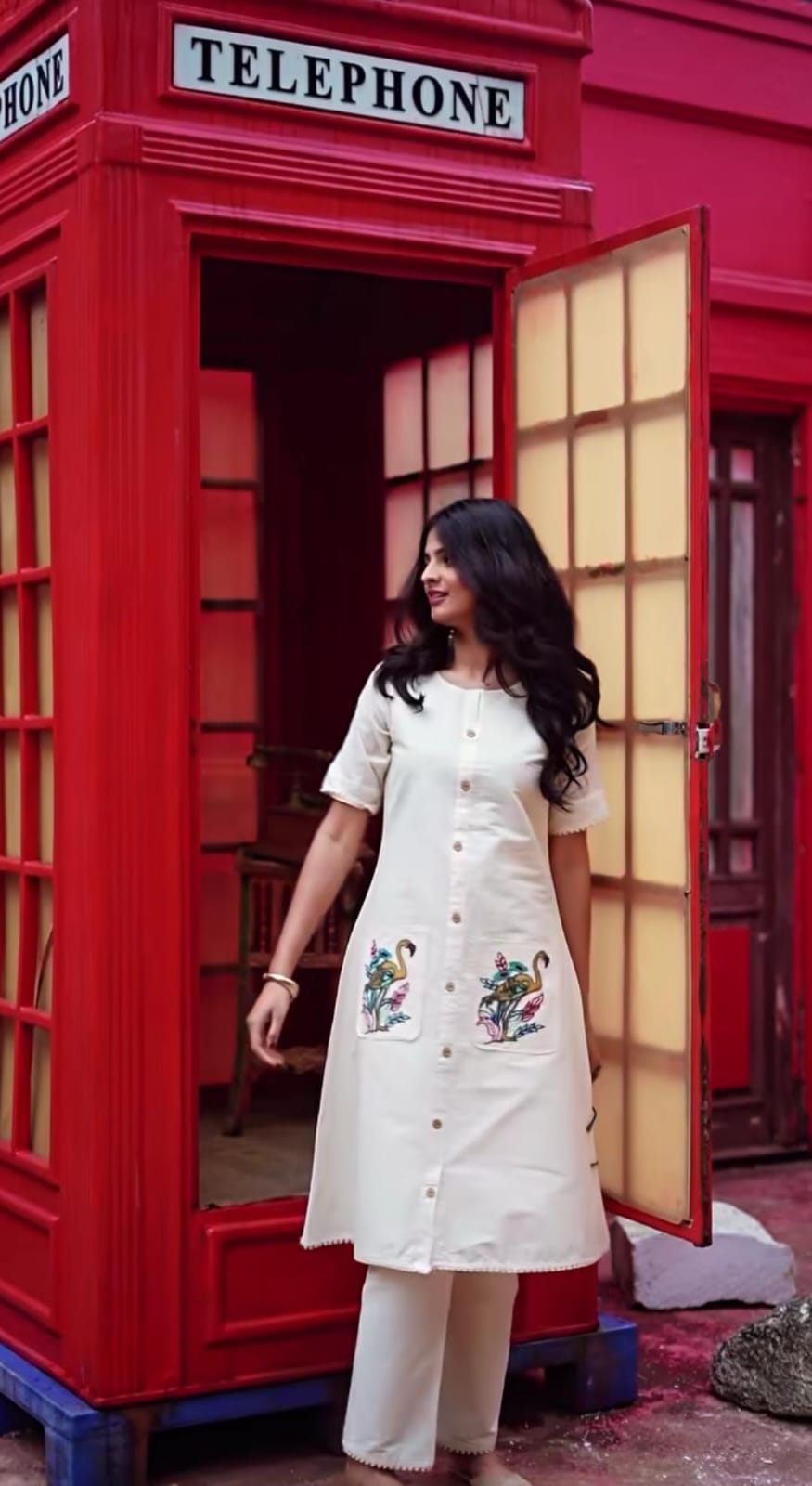 Beautiful A-line Cotton kurta set