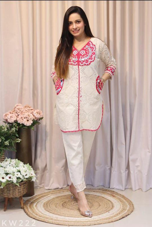 Embroidered Cotton Shiffle cord
