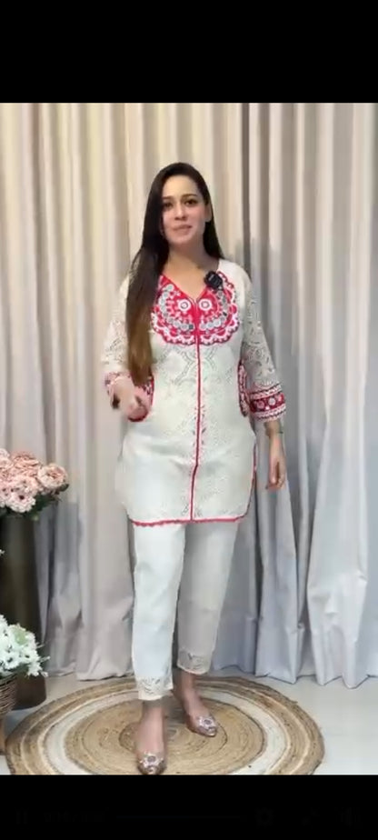 Embroidered Cotton Shiffle cord
