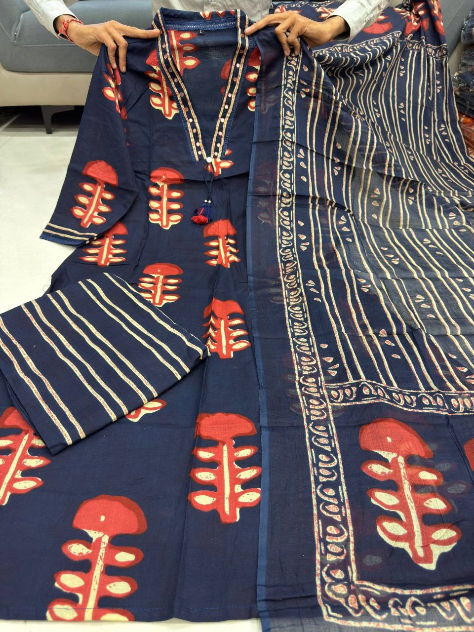 Elegant Cotton Suit Set