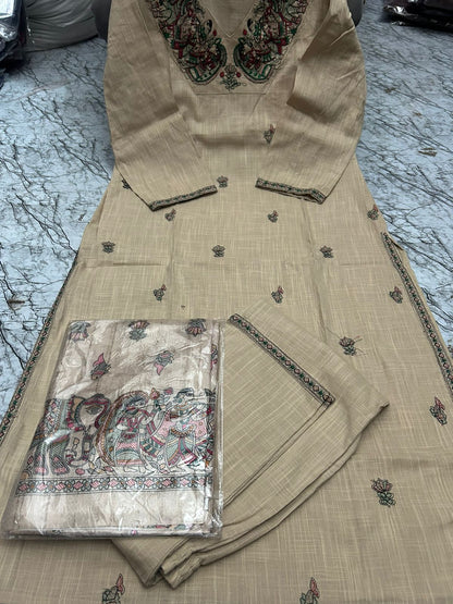 Handloom Cotton kurta set