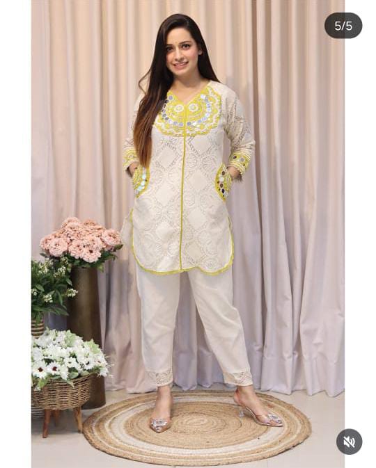 Embroidered Cotton Shiffle cord