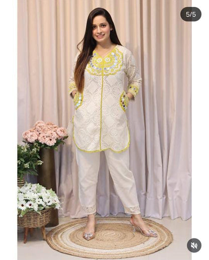 Embroidered Cotton Shiffle cord