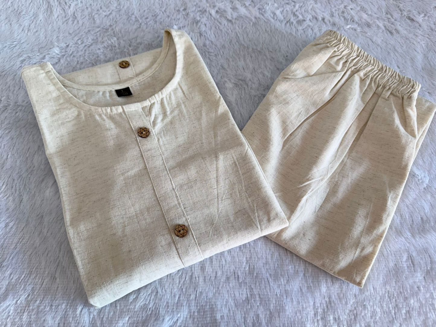 Beautiful A-line Cotton kurta set